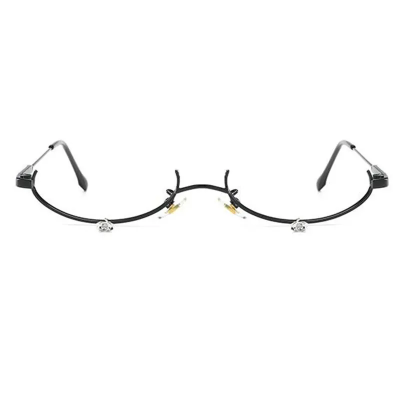 Женские овальные декоративные очки для макияжа подвеска в виде капли воды оправа