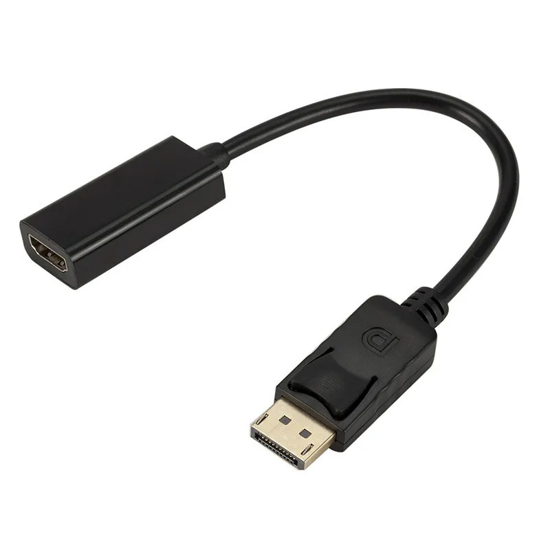 

1PCS 4K DP to HDMI-compatible 1080P Display Port Cable Converter For HP/DELL PC Laptop Projector Male To Female HDTV projector