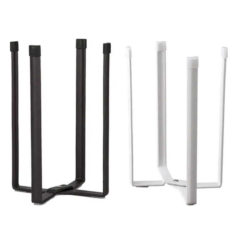 

Kitchen Tower Stand Plastic Bag Holder Multifunction Cup Bottles Dry Rack Home Office Foldable Drainer Storage Shelf Supplies