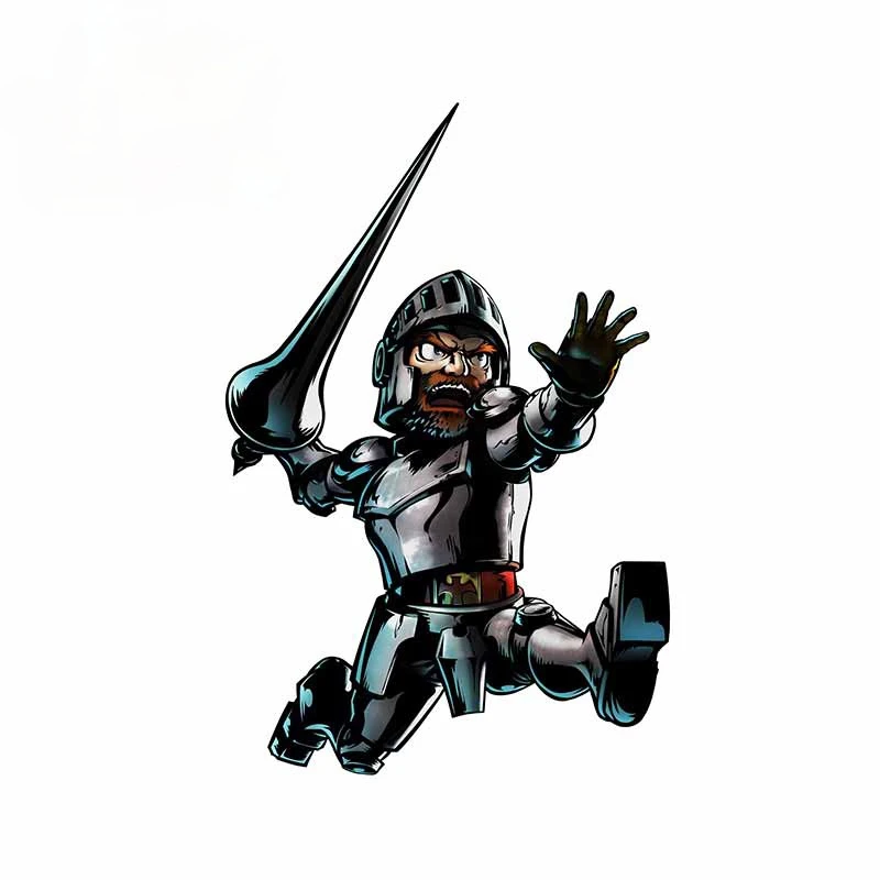

Cartoon Funny Car Stickers Decals Black Armor Ghost N Goblins Refrigerator Scratch-Proof Decal VAN Personality Graphics Kk13*9cm
