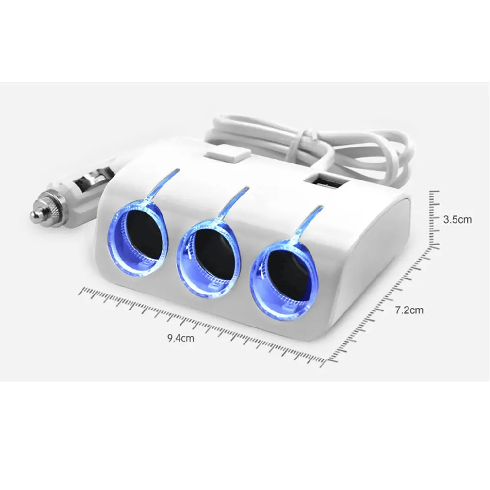 

cigarette lighter with switch one for three