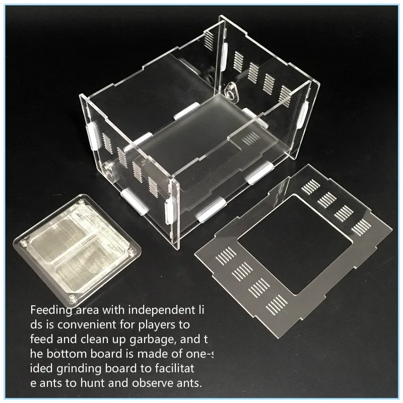 1PCS Acrylic feeding area small pet box special for expansion of various ant nests | Дом и сад