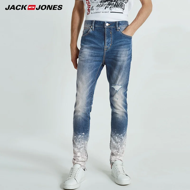 Jack Jones мужские весенние рваные облегающие джинсы брюки | 218332520 Мужская одежда