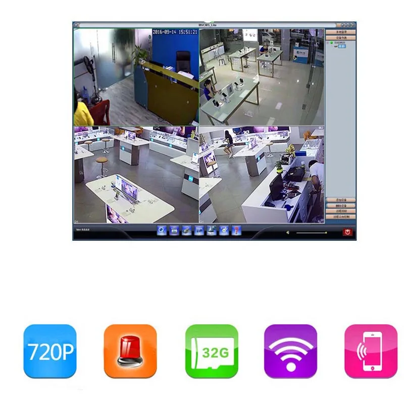 

Clearance Sale Items 360 Rotatable Camera WIFI Wireless Network P2P Home Security Camara CCTV Video Surveillance Accessories