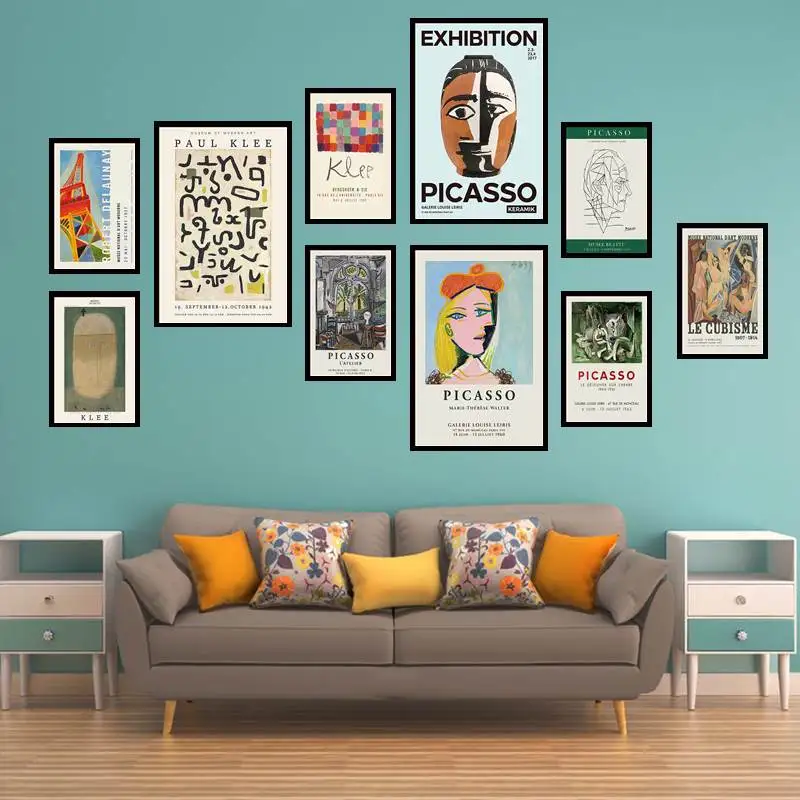 

Pablo Picasso Cubism Decor Art Exhibition print Museum exhibition Art Picasso print Art Museum print Poster Frames
