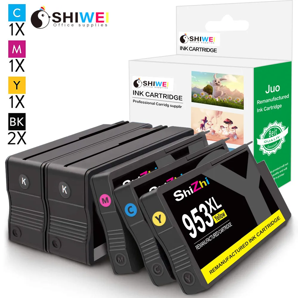 

SHIWEI Remanufactured Ink Cartridge for HP 953 XL HP953 INK DeskJet 7740 8210 8710 8715 8720 8725 8728 8730 8740 Printer