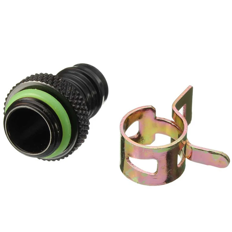 

2Pcs Barb Fitting Computer Water Cooling Radiator Copper Heatsinks Cooler Clamp For 3/8 Inch Id Tubing G1/4 Chromed Del