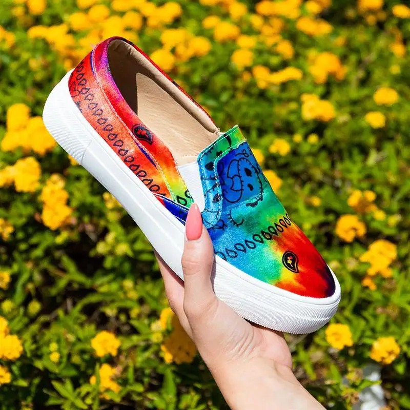 

Wome's Sneakers Casual Ladies Loafers Platform Sewing Flat Shoes Woman Female Footwear 2020 Women Comfort Slip On Shoe