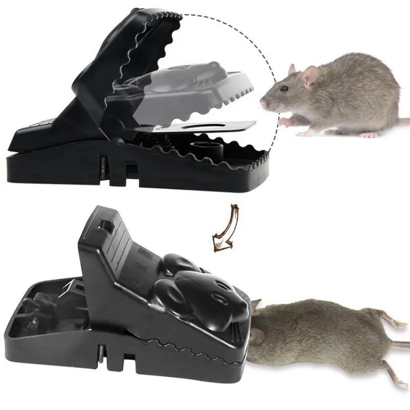 

2Pcs Large Reusable Plastic Rat Traps Catcher Mice Mouse Traps Killer Mousetrap Bait Snap Spring Rodent Catcher Pest Control