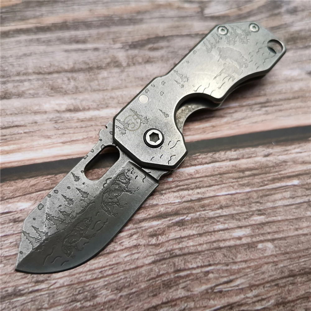 SR 5CR13 складной нож из нержавеющей стали в стиле ретро для кемпинга альпинизма