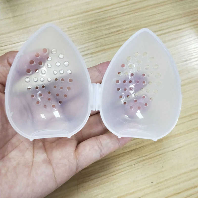 Портативный прозрачный мини-футляр для хранения косметики пыленепроницаемый