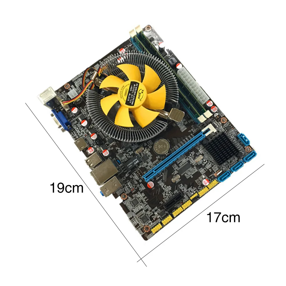 Newest Intel HM55 H55 P55 CPU Socket LGA 1156 Motherboard M ATX 8 GB PC Desktop Mainboard With Cooler i3 530 Used LGA1156 |