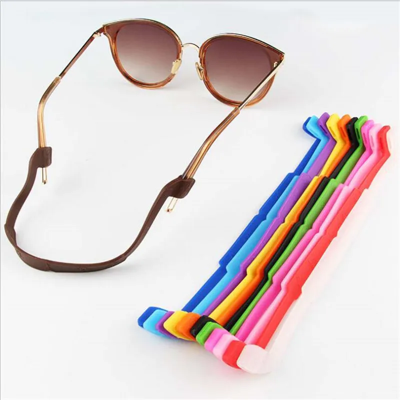 Регулируемые силиконовые ремешки для очков спортивный держатель эластичная