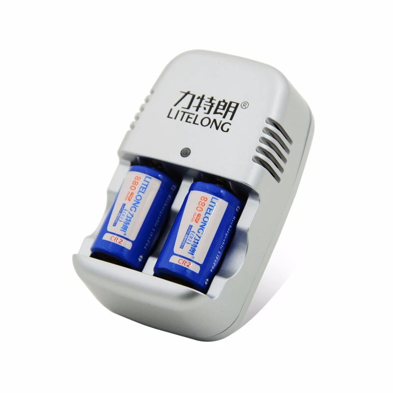 2 шт Большая емкость 880mAh 3v CR2 литиевая аккумуляторная батарея камера+ 1 шт CR2 батарея интеллектуальное зарядное устройство