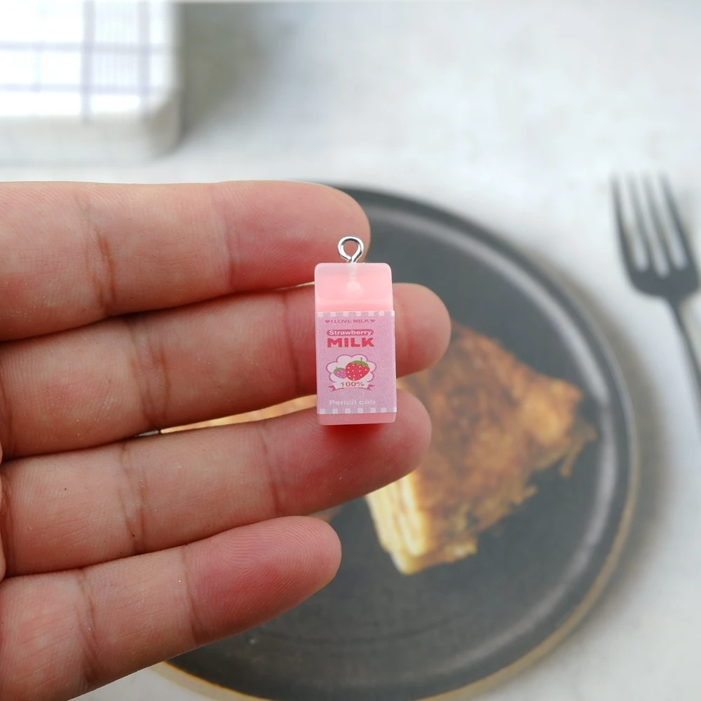 10 шт./лот Подвески в виде молочной бутылки для изготовления ювелирных изделий