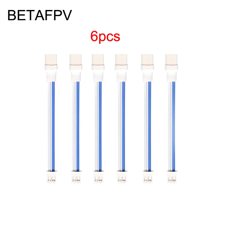 6 шт. Кабель адаптер BETAFPV для BT2.0 22AWG Tieline 300 мАч 1S аккумулятор 1 0 мм разъем типа банан