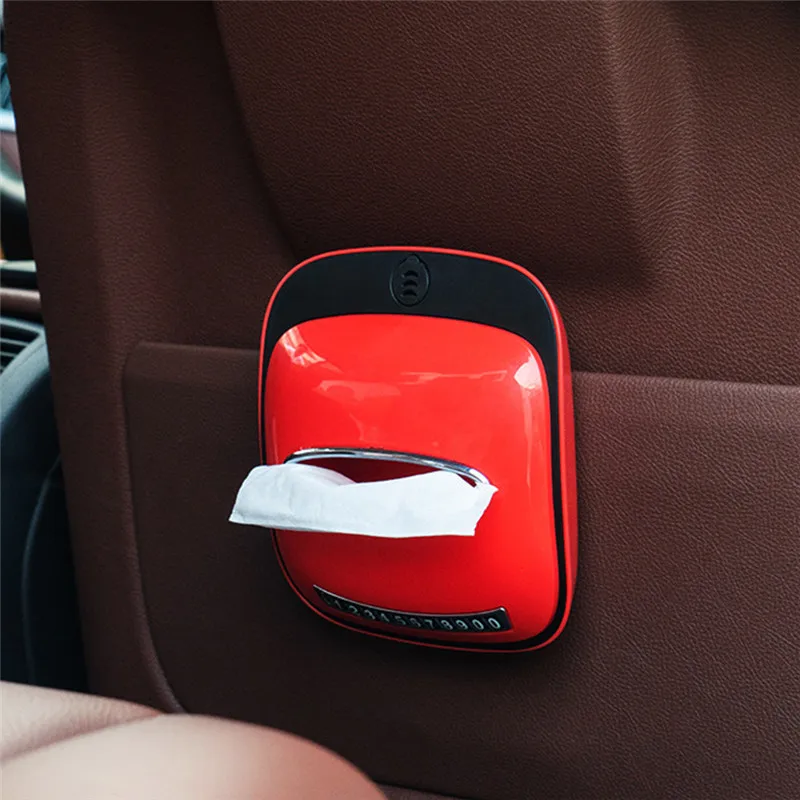 

HOT Multi-functional Car Tissue Napkin Holder Creative Solid Tissue Organizer Storage Box Anti-slip Auto Interior Accessories