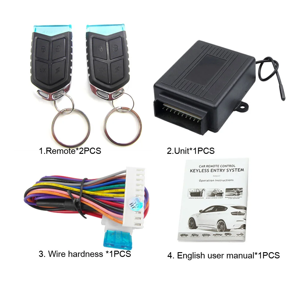 

Universal Keyless Entry System Power Central Locking With Remote Automobile Car Remote Central Kit Lock Unlock