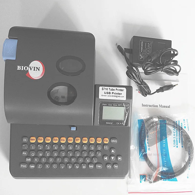 Кабель для идентификационного принтера S710E Подключение к ПК английский дисплей