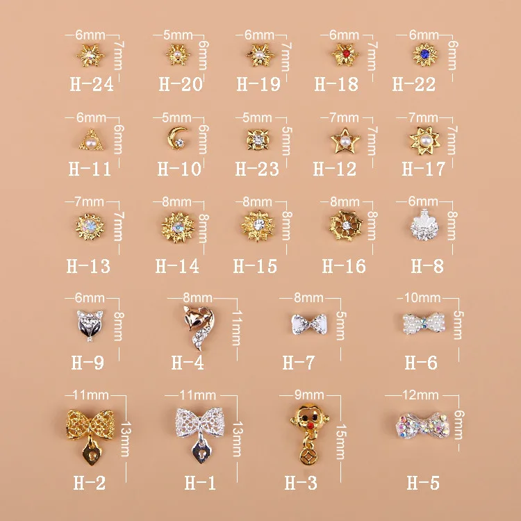 10 шт инструментов для ногтей ювелирные изделия с бриллиантами легированное