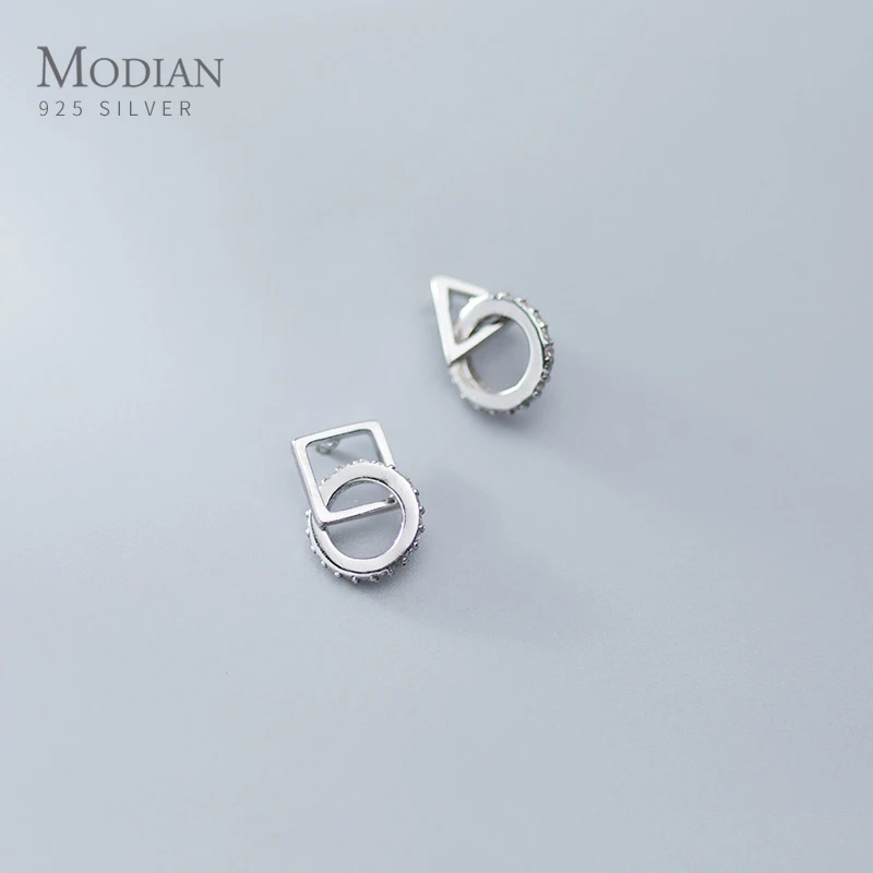 MODIAN квадратный треугольники асимметрия Висячие серьги для женщин 925