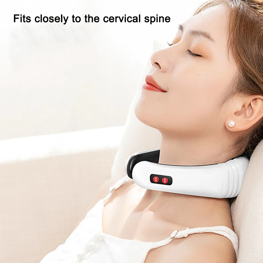 

4 Heads Cervical Massager Multifunctional Shoulder and Neck Massager Smart Cervical Physiotherapy Shock Pulse Neck Protector