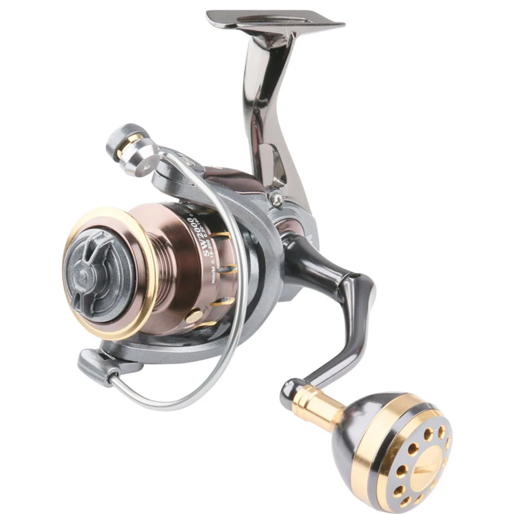 

High Quality SW 2000-7000 Series 5.0:1 4.7:1High Speedall Metal Spool Spinning Wheel for Sea Fishing Carp Fishing Accessories