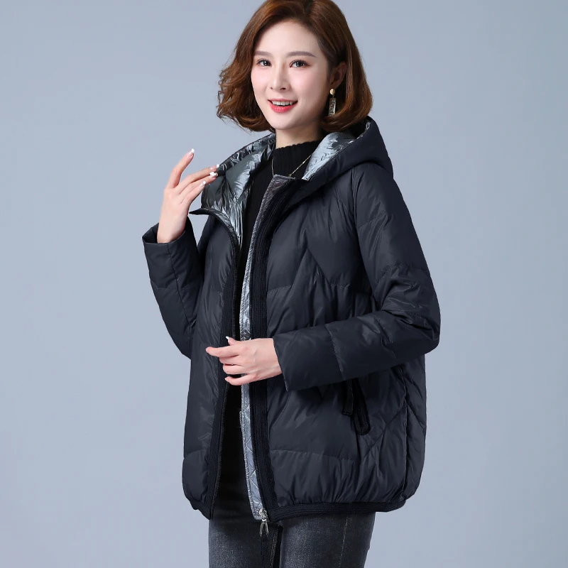 2021 New Women's Winter Jacket Parka Hooded Bread Coat Down Jacket Parka Padded Warm Woman Clothing Casual Jacket