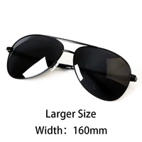 2020 oversized pilot polarized sunglasses men vintage larger size aviation driving sun glasses big width face sunglass man uv400