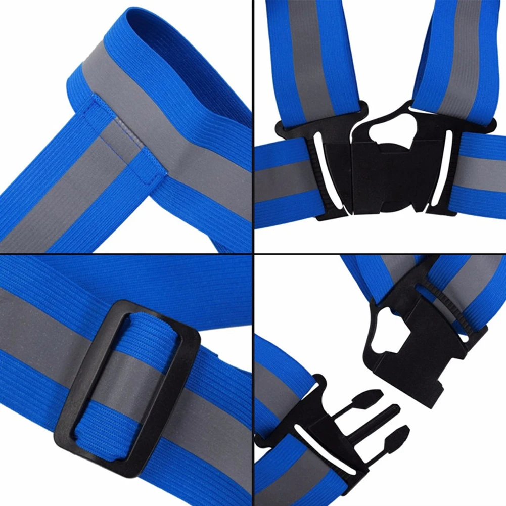 

2019 Universal High Brightness Safe Reflective Vest Belt Night Running Jogging Biking Riding Elastic Safety Vest