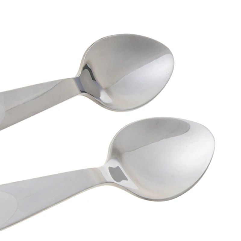 

4pcs/set Baby Teaspoon Spoon Food Feeding Fork Knife Utensils Set Stainless Steel Kids Learning Eating Habit Children Tableware