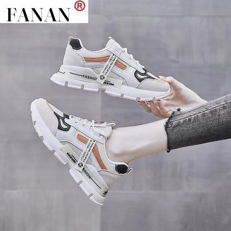 

Sports Footwear Women's Running Shoes 2021 Summer Casual Shoes Mesh Breathable Platform Sneakers Increased All-match Women Shoes