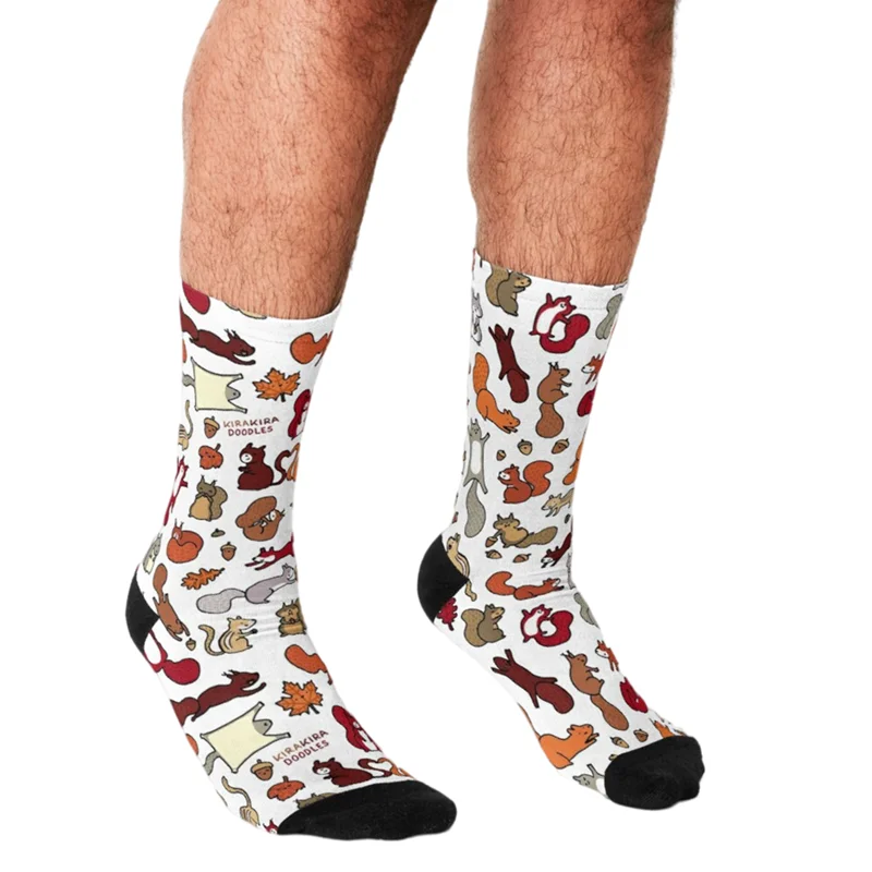 Funny Men socks Sphynx cat Avatar pattern Printed hip hop Men Happy Socks cute boys street style Crazy novelty Socks for men images - 6