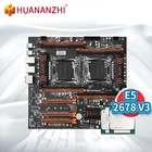 Материнская плата HUANANZHI X99-F8D Intel Dual с Intel XEON E5 2678 V3 * 2, Комплект combo kit с поддержкой DDR4 ECC M.2 NVME NGFF USB3.0