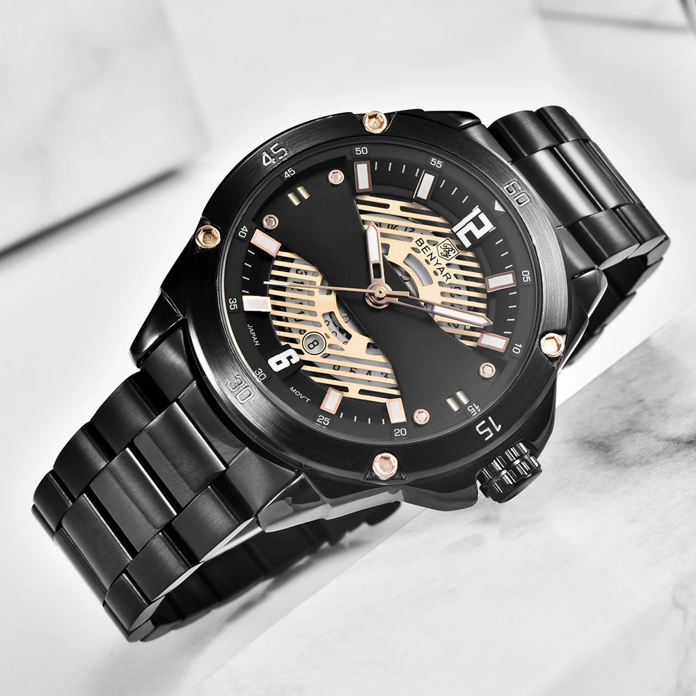 

Men's Watches Set New Top Brand Luxury Fashion Quartz Watch Men Waterproof Leather Casual Sports Clock Relogio Masculino