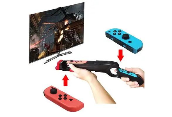 Joy-con игры периферийные устройства рукоятка чувство стрельбы ружье Ручка Джойстик держатель для переключателя rend контроллер R20
