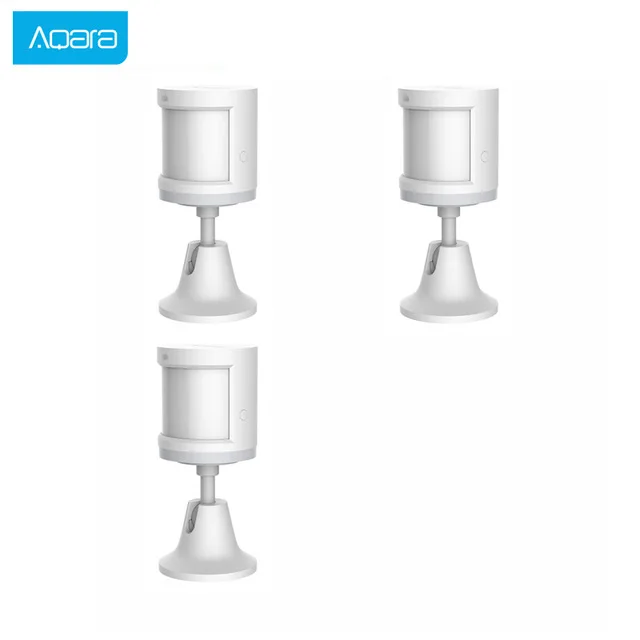 3pcs White Xiaomi Aqara датчик человеческого тела умный датчик движения тела Zigbee подключение приложение Mihome - Цвет: 3pcs White