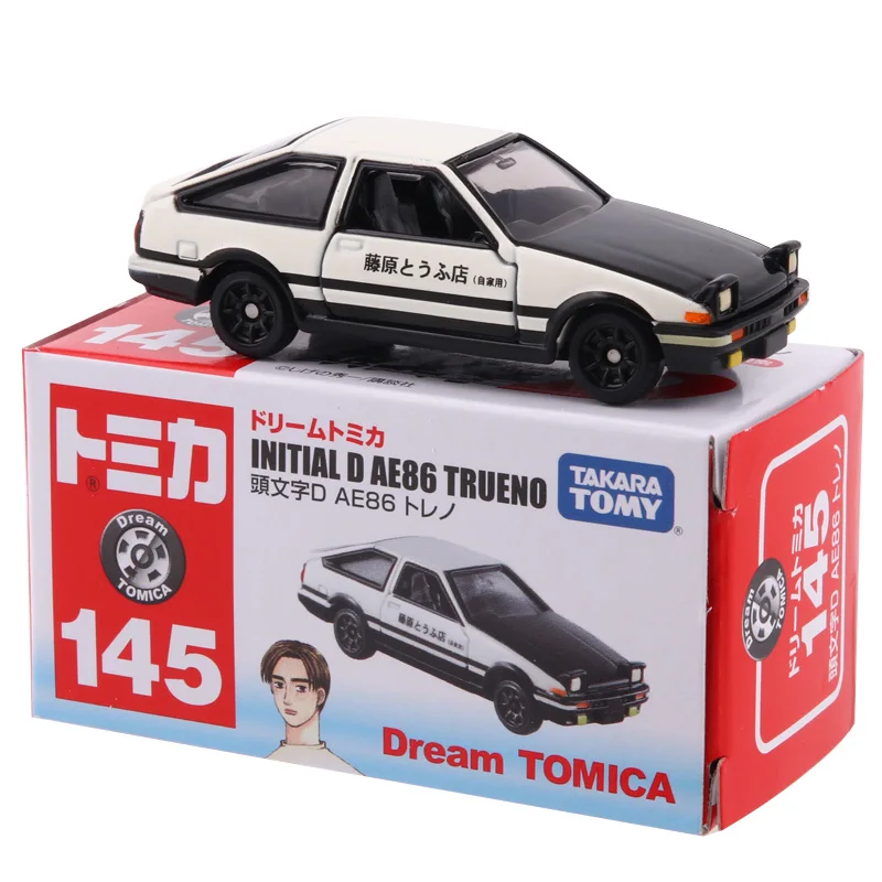 Модель автомобиля TOMYTOMICA Initial D 145 168 Toyota AE86 FC Kai Jie FD3S Nissan GTR из сплава декоративная