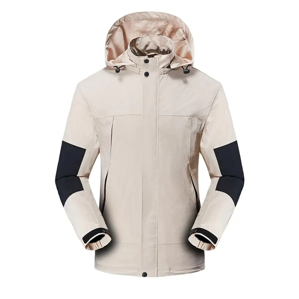 

Куртка мужская с капюшоном, тонкая спортивная водонепроницаемая дышащая ветровка для походов и отдыха на открытом воздухе