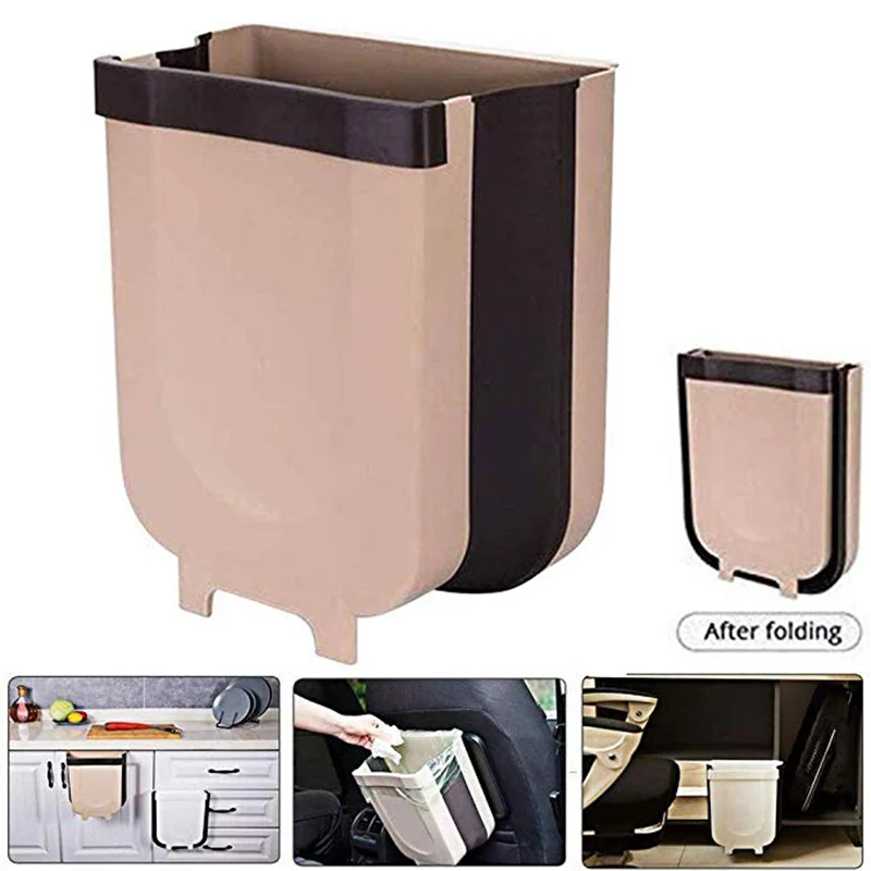 Телескопическая корзина для мусора подвесная складная кухонные аксессуары