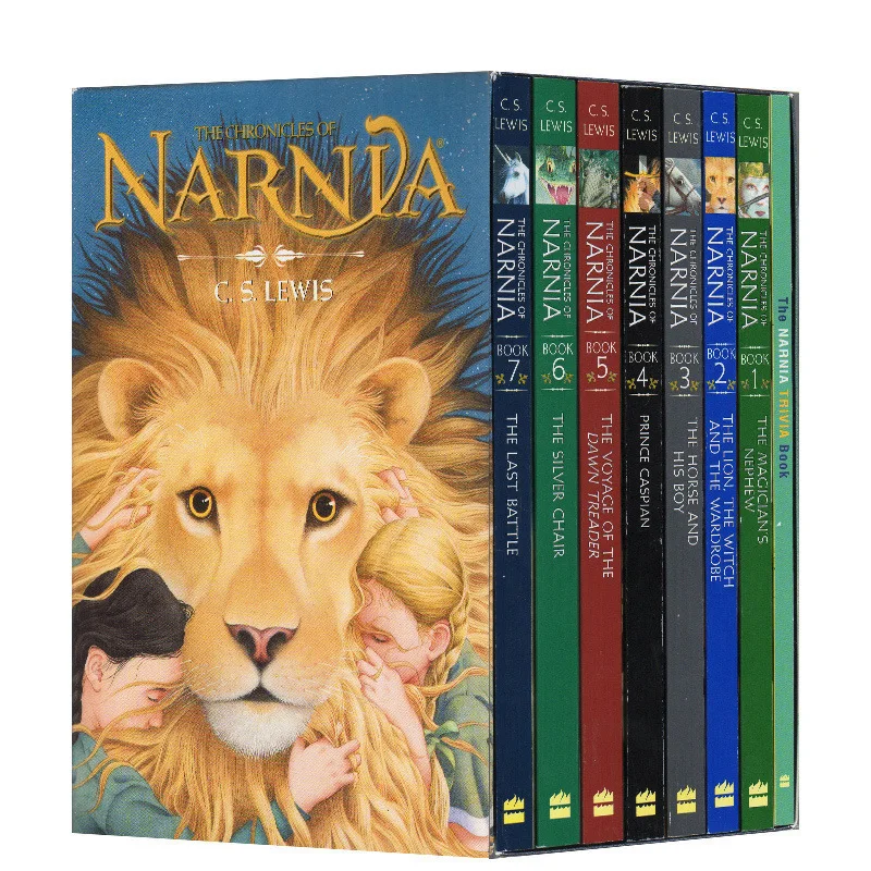 

8 Books The Chronicles of Narnia Box Set Original Children Books Kids English Reading Story Chapter Book Novels Young Adult