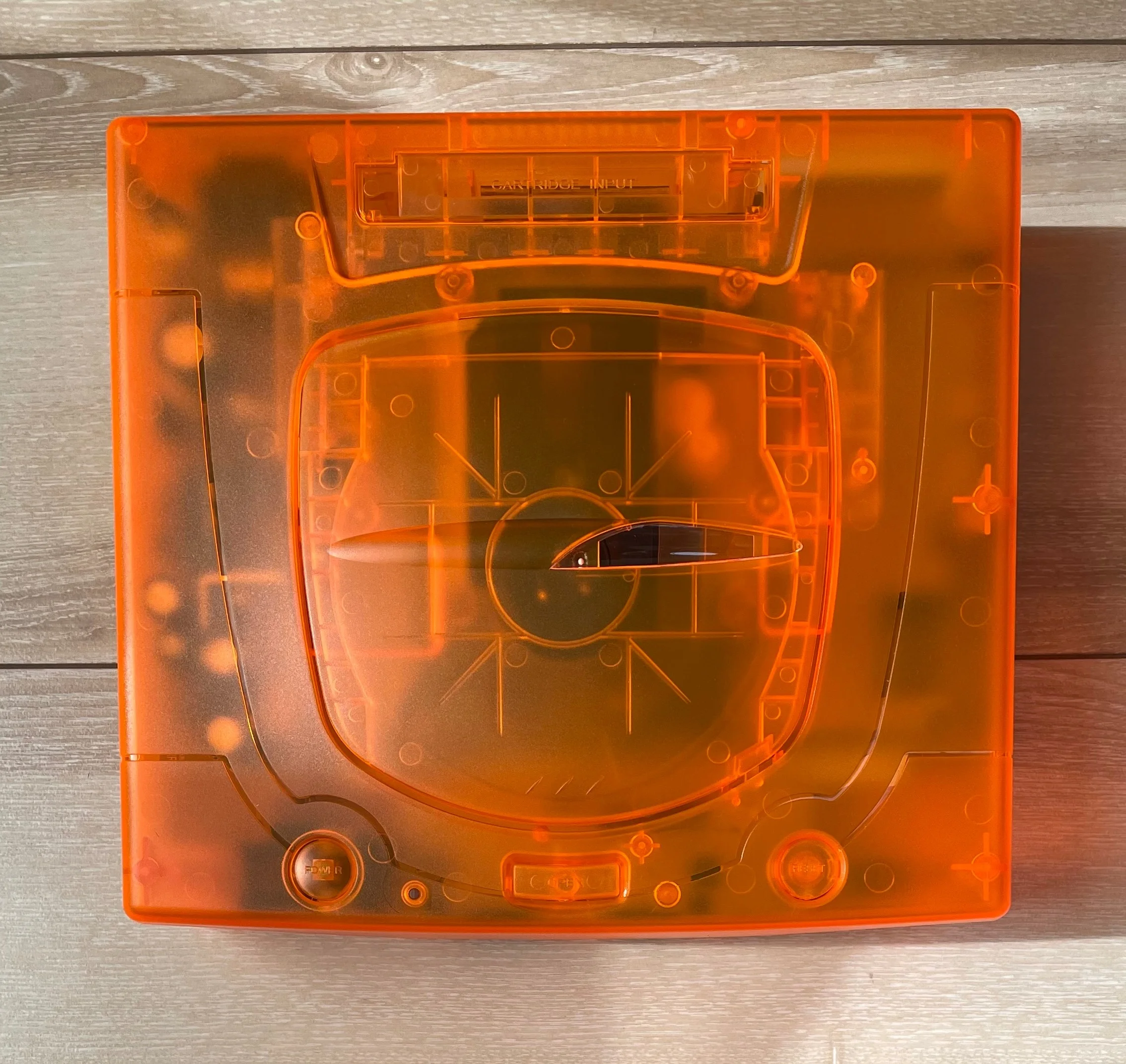 Прозрачный прозрачный красный синий фиолетовый зеленый пластиковый чехол для Sega