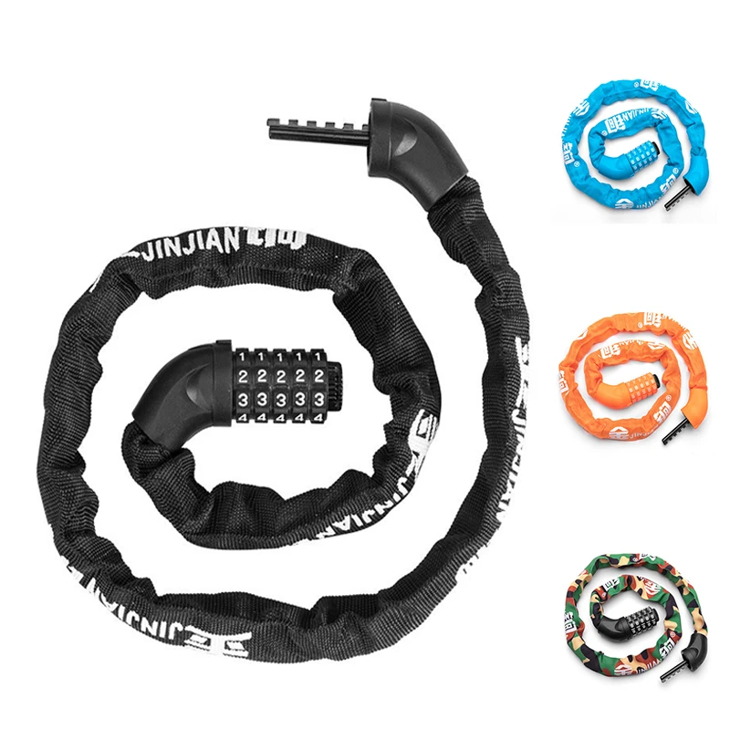 

Cycling Bicycle Lock Password Key Chain Lock Motorcycle MTB Road Bike Accessories Safety Anti-theft Portable Lock Bicycle