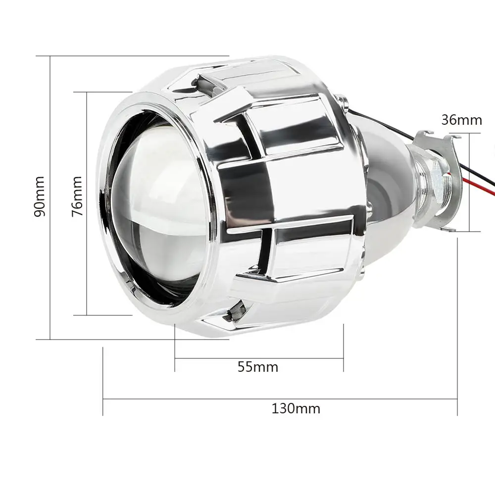 LEEPEE 2 5 дюйма для H1 Xenon H4 H7 ксеноновая линза проектора светодиодная лампа мотоцикла