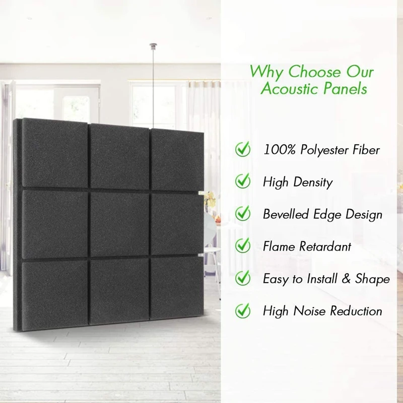 

24 Pcs Mushroom Sound Insulation Pads,Shock-Absorbing Foam Studio Wedge Tiles for Wall Decoration and Acoustic Treatment