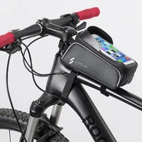 front bag smartphone bag bicycle touch screen waterproof mobile phone holder bag cycling navigation pack mountain bike bag