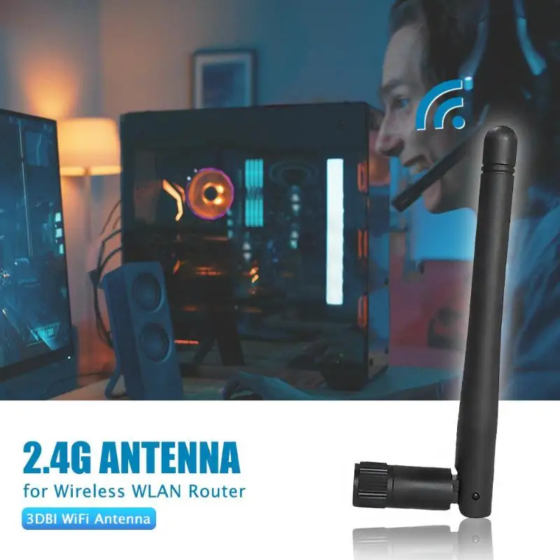 Беспроводная Антенна маршрутизатора LAN 2400-250 МГц практичная прочная портативная 2