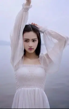 Сказочное шифоновое платье для девочек женские белые платья с длинными