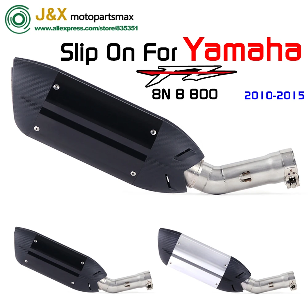 Слипоны для Yamaha FZ8N FZ8 FZ800 2010 2011 2012 2013 2015 мотоциклетная полная выхлопная система