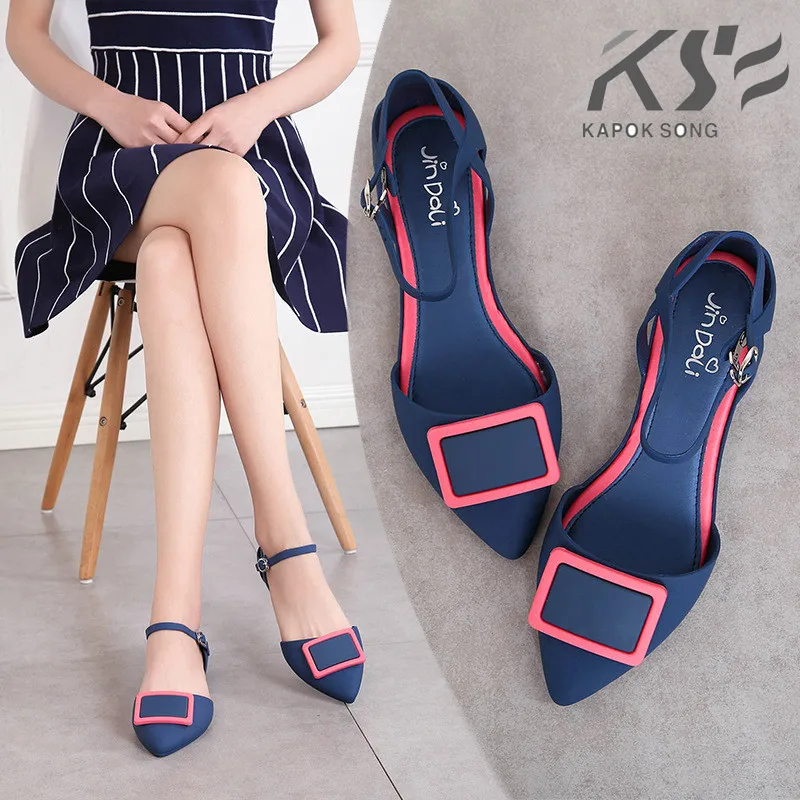 

2020 женская обувь на плоской резиновой подошве; Прозрачная обувь для женщин; Яркие летние Роскошные Дизайнерские Туфли известного бренда на ...